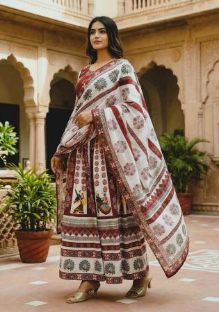 Picture of Wonderful Rayon & Cotton Silver Lehenga Choli