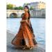 Picture of Admirable Rayon & Cotton Chocolate Lehenga Choli