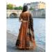 Picture of Admirable Rayon & Cotton Chocolate Lehenga Choli