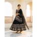 Picture of Bewitching Rayon & Cotton Black Lehenga Choli