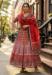 Picture of Gorgeous Rayon & Cotton Fire Brick Lehenga Choli