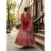 Picture of Gorgeous Rayon & Cotton Fire Brick Lehenga Choli