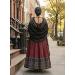 Picture of Statuesque Rayon & Cotton Black Lehenga Choli