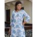 Picture of Sightly Cotton Alice Blue Kurtis & Tunic