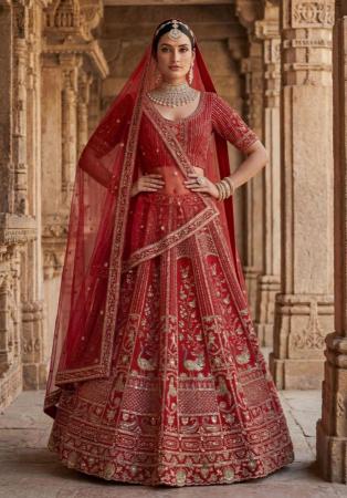 Picture of Taking Silk Maroon Lehenga Choli