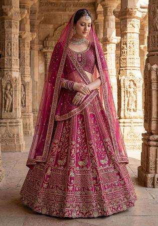 Picture of Pleasing Silk Thistle Lehenga Choli