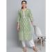 Picture of Beautiful Silk Dark Sea Green Kurtis & Tunic