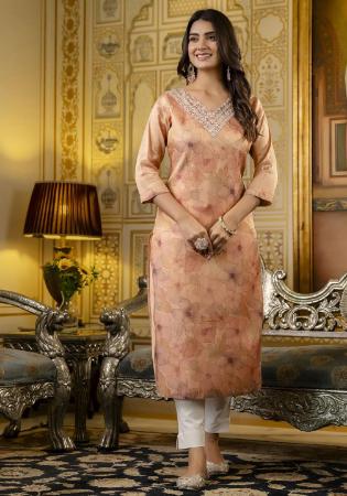 Picture of Exquisite Silk Indian Red Kurtis & Tunic