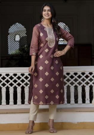 Picture of Radiant Silk Purple Kurtis & Tunic
