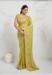Picture of Appealing Chiffon Dark Khaki Saree