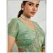 Picture of Beauteous Chiffon Forest Green Saree