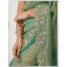 Picture of Beauteous Chiffon Forest Green Saree