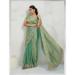 Picture of Beauteous Chiffon Forest Green Saree