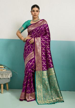 Picture of Splendid Silk Purple Saree