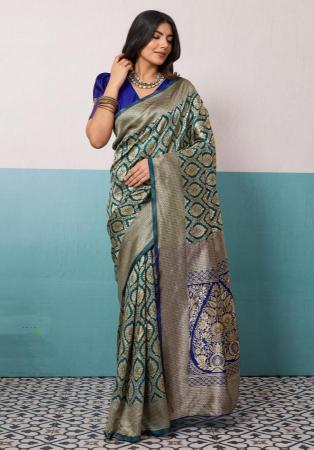 Picture of Good Looking Silk Dim Gray Saree