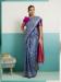 Picture of Graceful Silk Steel Blue Saree