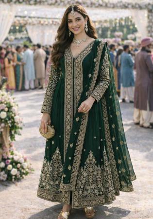 Picture of Radiant Chiffon Sea Green Readymade Salwar Kameez