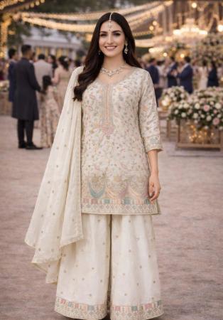 Picture of Comely Chiffon Rosy Brown Readymade Salwar Kameez