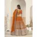 Picture of Classy Georgette Orange Red Lehenga Choli