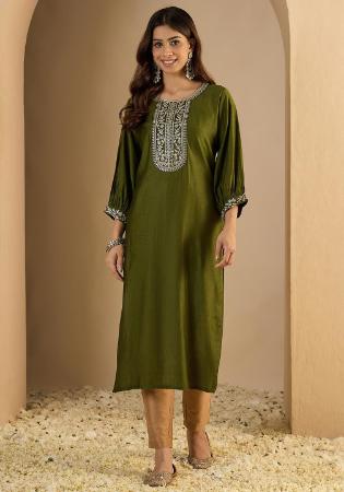 Picture of Radiant Silk Green Kurtis & Tunic