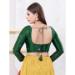 Picture of Lovely Silk Forest Green Designer Blouse