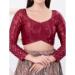 Picture of Taking Silk Maroon Designer Blouse
