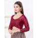 Picture of Taking Silk Maroon Designer Blouse