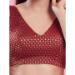 Picture of Pretty Rayon & Chiffon Maroon Designer Blouse