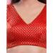 Picture of Wonderful Rayon & Chiffon Fire Brick Designer Blouse