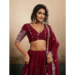 Picture of Magnificent Georgette Maroon Lehenga Choli