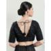 Picture of Wonderful Cotton & Silk Black Designer Blouse