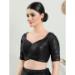 Picture of Pretty Cotton & Silk Black Designer Blouse