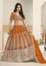 Picture of Comely Georgette Orange Lehenga Choli