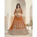 Picture of Comely Georgette Orange Lehenga Choli