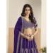 Picture of Ravishing Georgette Dark Slate Blue Lehenga Choli