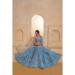 Picture of Gorgeous Net Cadet Blue Lehenga Choli