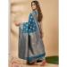 Picture of Ravishing Silk Dark Slate Blue Saree