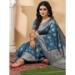 Picture of Ravishing Silk Dark Slate Blue Saree
