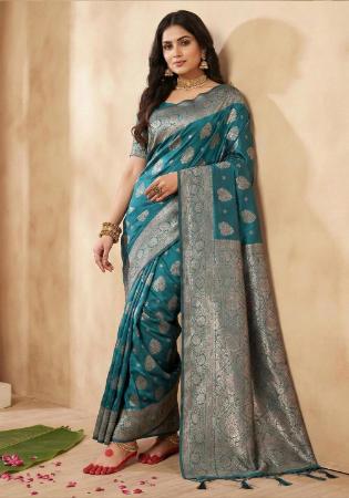 Picture of Admirable Silk Dark Slate Grey Saree