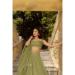 Picture of Admirable Georgette Dark Olive Green Lehenga Choli