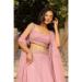 Picture of Classy Georgette Rosy Brown Lehenga Choli