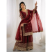 Picture of Nice Silk Maroon Readymade Salwar Kameez