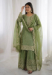 Picture of Silk Dark Olive Green Readymade Salwar Kameez