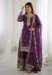 Picture of Alluring Silk Purple Readymade Salwar Kameez