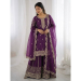 Picture of Alluring Silk Purple Readymade Salwar Kameez