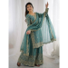 Picture of Bewitching Silk Steel Blue Readymade Salwar Kameez