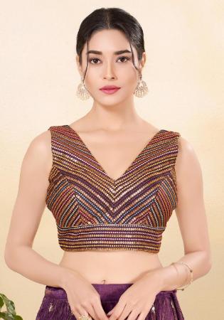 Picture of Bewitching Silk Dark Olive Green Designer Blouse