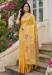 Picture of Good Looking Cotton & Linen Golden Rod Saree