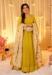 Picture of Graceful Silk Dark Golden Rod Readymade Gown