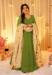Picture of Alluring Silk Olive Drab Readymade Gown